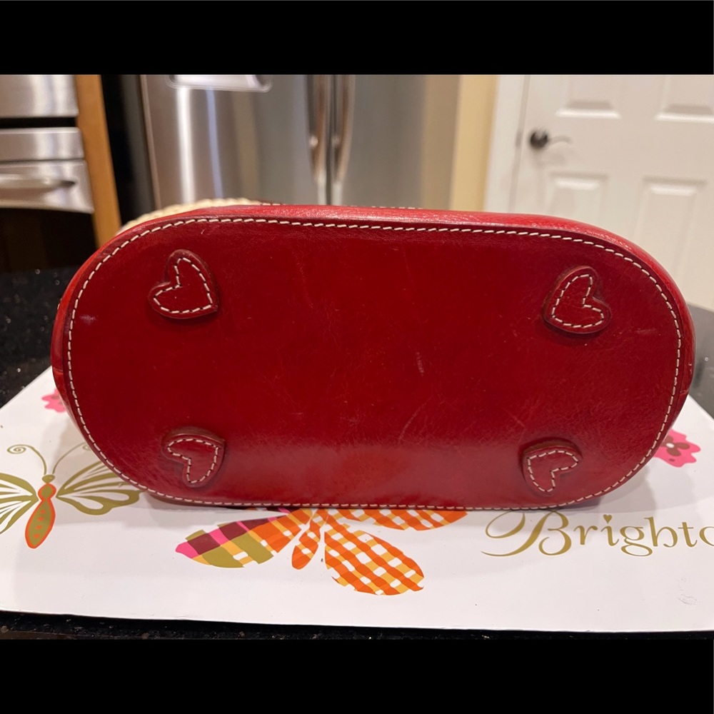 BRIGHTON STRAW & LEATHER BANDANA FABRIC ACCENTED MARILYN SHOULDER BAG - Picture 8 of 14